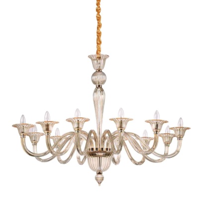 Подвесная люстра Ideal Lux Brigitta SP12 Ambra 199405  фото, kupilegko.ru