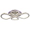 Потолочная светодиодная люстра Profit Light 8038/2+2 CHR  фото, kupilegko.ru