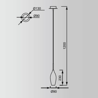 Подвесной светильник Zumaline Champagne MD2101-1S  фото, kupilegko.ru