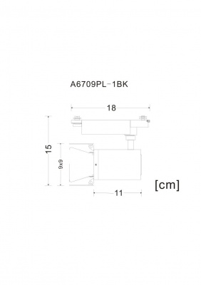 Трековые светильники Arte Lamp Track Lights A6709PL-1BK  фото, kupilegko.ru