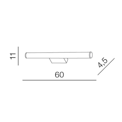 Подсветка для зеркал Azzardo Jaro 60 AZ2092  фото, kupilegko.ru