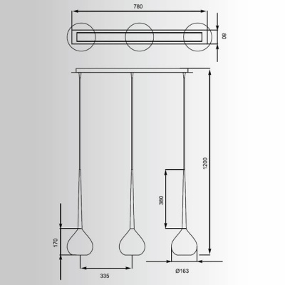 Подвесной светильник Zumaline Libra MD2128B-3R  фото, kupilegko.ru