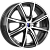 Литые колесные диски КиК (K&K) Арнар (КС890) 6x15 4x100 ET40 D67.1 Чёрный глянцевый с полированной лицевой частью (75144SK)  фото, kupilegko.ru