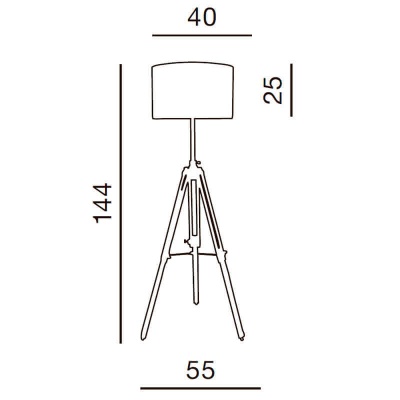 Торшер Azzardo Cinema AZ0009  фото, kupilegko.ru