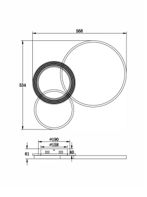 Потолочный светодиодный светильник Freya Crate FR10014CL-L63G  фото, kupilegko.ru