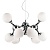 Подвесная люстра Ideal Lux Nodi Sp9 Bianco 082059  фото, kupilegko.ru