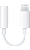 Адаптер Apple Lightning на Jack 3,5 мм MMX62ZM/A, белый  фото, kupilegko.ru
