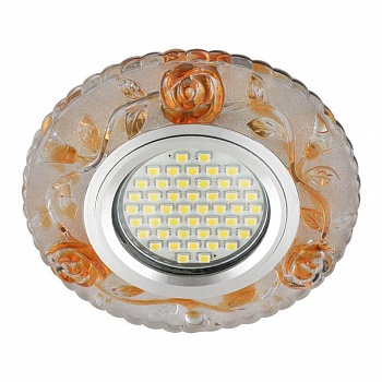 Встраиваемый светильник Fametto Luciole DLS-L150 Gu5.3 Glassy/Gold  фото, kupilegko.ru