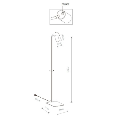 Торшер Nowodvorski Mono 7711  фото, kupilegko.ru