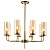 Подвесная люстра Indigo Balletto 13014/8R Brass V000253  фото, kupilegko.ru