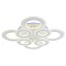 Потолочная светодиодная люстра Profit Light 8081/4+4 WHT  фото, kupilegko.ru