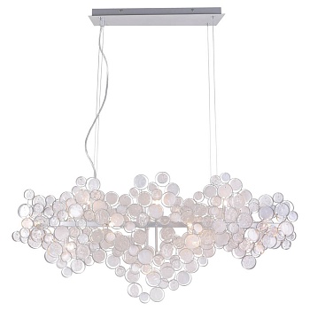 Подвесной светильник Crystal Lux Deseo SP15 L1400 Silver  фото, kupilegko.ru