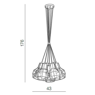 Подвесной светильник Azzardo Carron 7 AZ2142  фото, kupilegko.ru