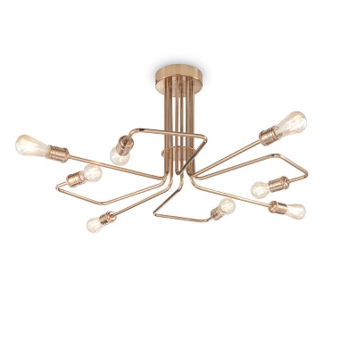 Потолочная люстра Ideal Lux Triumph Pl8 Ottone Antico 160313  фото, kupilegko.ru