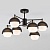 Потолочная люстра Eurosvet 70106/6 черный  фото, kupilegko.ru
