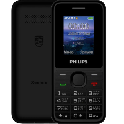 Мобильный телефон кнопочный Philips Xenium E2125 Черный  фото, kupilegko.ru
