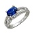 Золотое кольцо, золото, бриллиант, сапфир, 01K674242-1  фото, kupilegko.ru