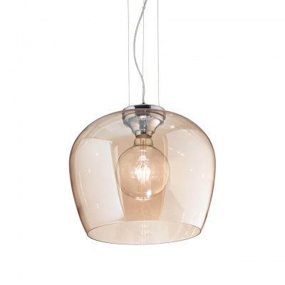Подвесной светильник Ideal Lux Blossom SP1 Ambra 241524  фото, kupilegko.ru