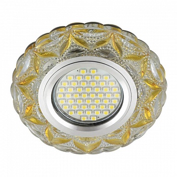 Встраиваемый светильник Fametto Luciole DLS-L149 Gu5.3 Glassy/Light Gold  фото, kupilegko.ru