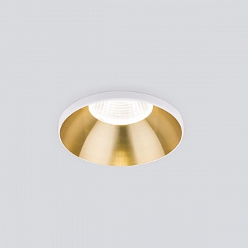 Встраиваемый светодиодный светильник Elektrostandard 25026/Led 7W 4200K SB бронза 4690389177361 (встраиваемые)  фото, kupilegko.ru