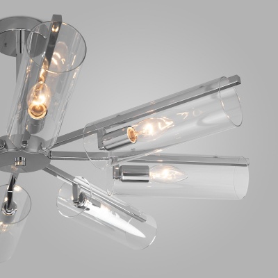 Потолочная люстра Eurosvet Trompeta 70144/8 хром  фото, kupilegko.ru