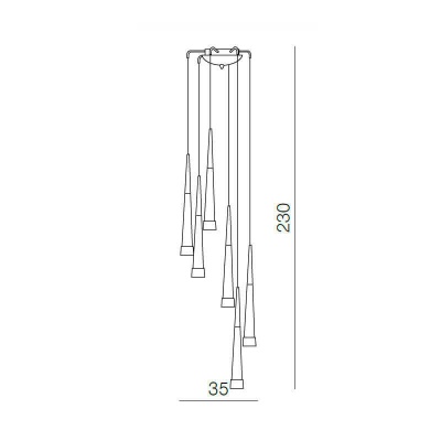 Подвесной светильник Azzardo Brina 6 AZ0956  фото, kupilegko.ru