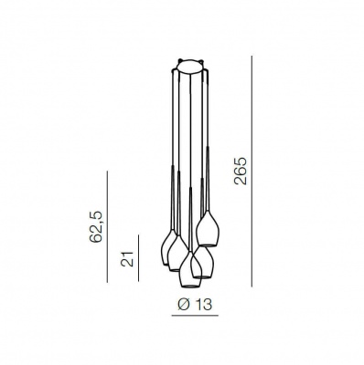 Подвесной светильник Azzardo Izza 5 AZ2939  фото, kupilegko.ru