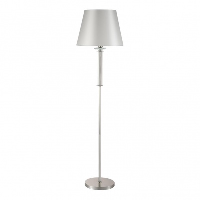 Торшер Crystal Lux Nicolas PT1 Nickel/White  фото, kupilegko.ru