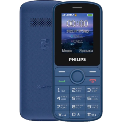 Мобильный телефон кнопочный Philips Xenium E2101 Синий  фото, kupilegko.ru
