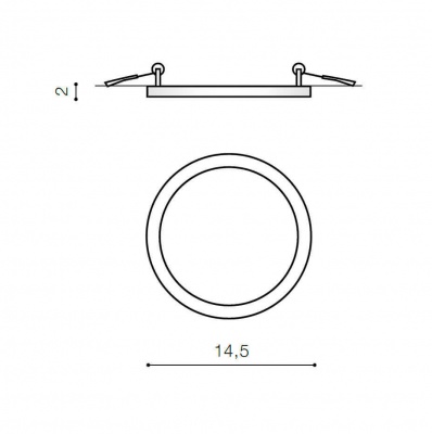 Встраиваемый светильник Azzardo Slim 15 Round AZ2840 (встраиваемые)  фото, kupilegko.ru