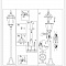 Столб фонарный уличный Arte Lamp GENOVA A1206PA-1BS  фото, kupilegko.ru