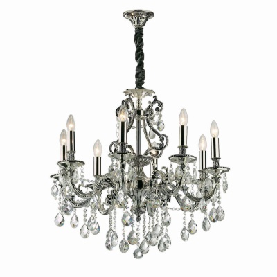 Подвесная люстра Ideal Lux Gioconda SP8 Argento 044934  фото, kupilegko.ru