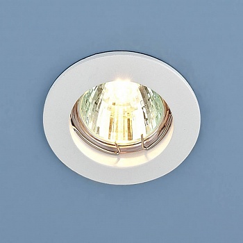 Встраиваемый светильник Elektrostandard 863 MR16 WH белый 4690389055515  фото, kupilegko.ru