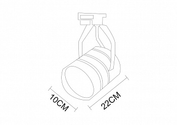 Трековые светильники Arte Lamp Cinto A2712PL-1BK  фото, kupilegko.ru