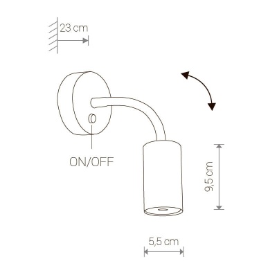 Бра, светильник настенный накладной Nowodvorski 9070  фото, kupilegko.ru