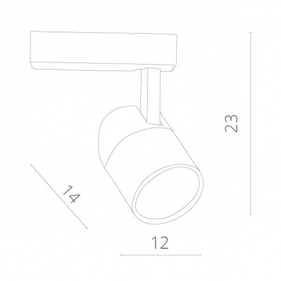 Трековые светильники Arte Lamp Attento A5750PL-1WH  фото, kupilegko.ru