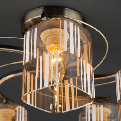 Потолочный светильник Eurosvet 30124/5 античная бронза  фото, kupilegko.ru