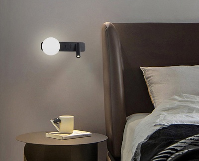 Бра, светильник настенный накладной Italline IT08-8024 black 3000K  фото, kupilegko.ru