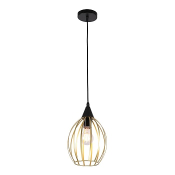 Подвесной светильник IMEX MD.0202-1-P BK+FGD  фото, kupilegko.ru