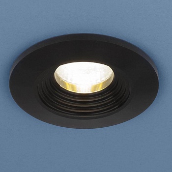 Встраиваемый светодиодный светильник Elektrostandard 9903 LED 3W COB BK черный 4690389107634  фото, kupilegko.ru