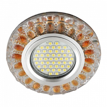 Встраиваемый светильник Fametto Luciole DLS-L151 Gu5.3 Glassy/Gold  фото, kupilegko.ru