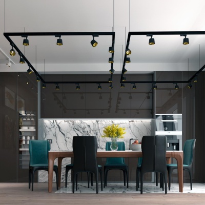 Трековый светодиодный светильник Novotech Port Knof 358736  фото, kupilegko.ru
