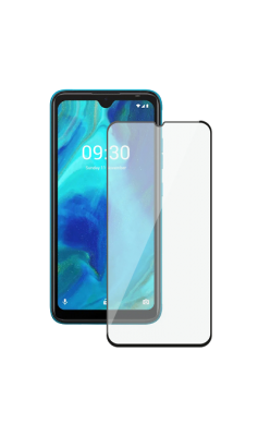 Защитное стекло Deppa для Tecno POP5 LTE 2.5D Full Glue (черная рамка)  фото, kupilegko.ru