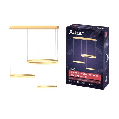 Потолочная люстра Ritter RIVO 52091 1  фото, kupilegko.ru