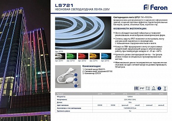 LED лента Feron 32710  фото, kupilegko.ru