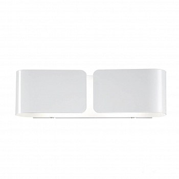 Настенный светильник Ideal Lux Clip AP2 Small Bianco 014166  фото, kupilegko.ru