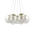 Подвесная люстра Ideal Lux Mapa Sat SP7 Ottone 176000  фото, kupilegko.ru