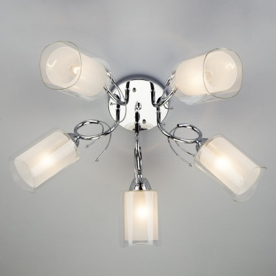 Потолочный светильник Eurosvet 30122/5 хром  фото, kupilegko.ru