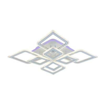Потолочная светодиодная люстра Profit Light 8464/4+4B WHT  фото, kupilegko.ru
