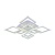 Потолочная светодиодная люстра Profit Light 8464/4+4B WHT  фото, kupilegko.ru